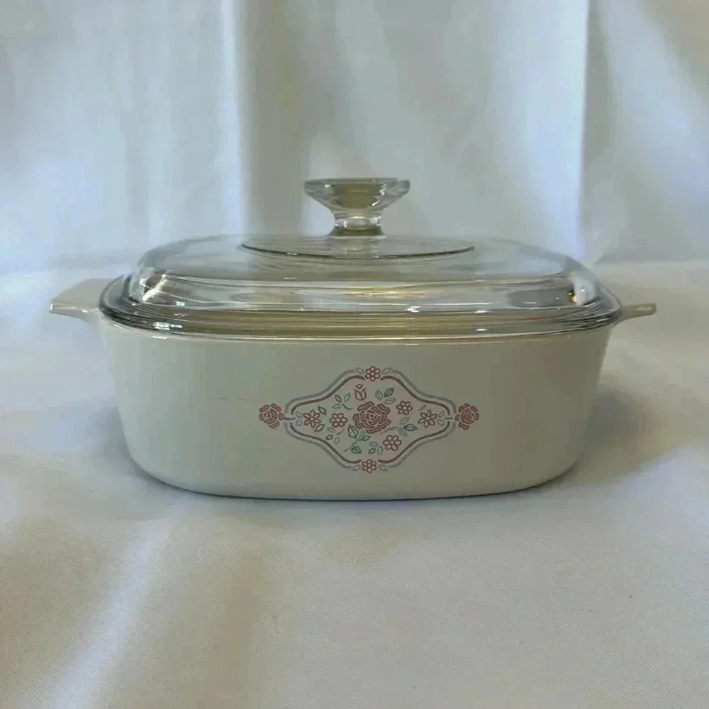 Vintage Corningware ENGLISH BREAKFAST A-2-B 2L Bakeware Casserole Dish with Lid